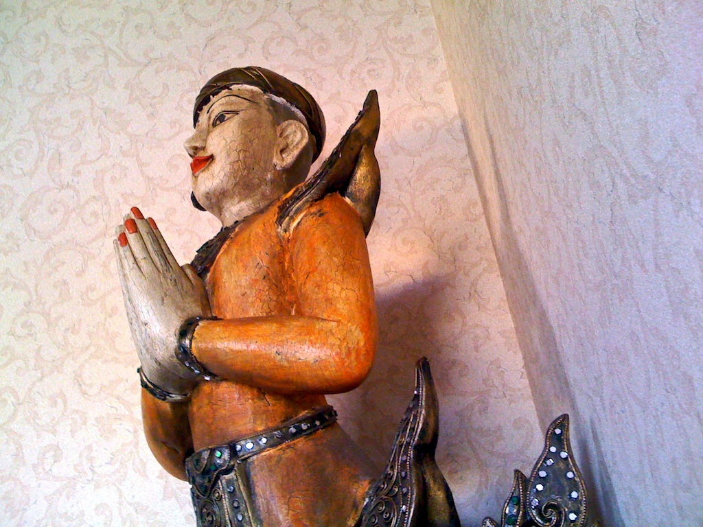 A statue at Bangkok Thai in Mobile, Ala.
