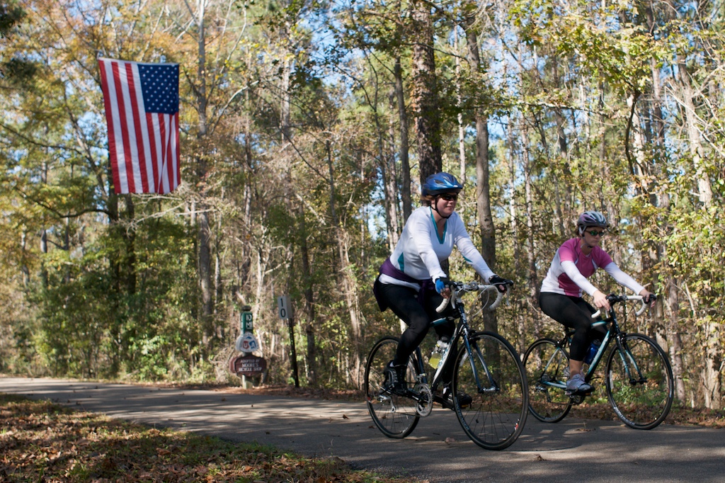 bicycle ride on the Longleaf Trace