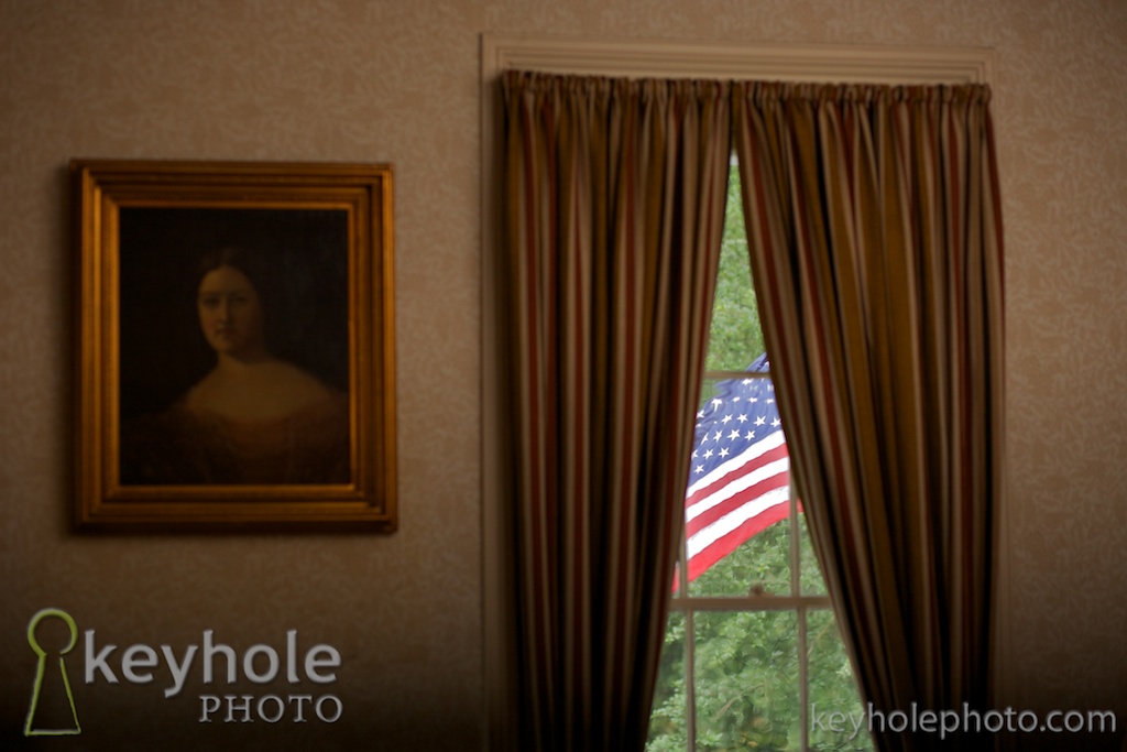 A portrait adorns the wall in a historic Mobile, Ala., home Saturday, May 15, 2010.