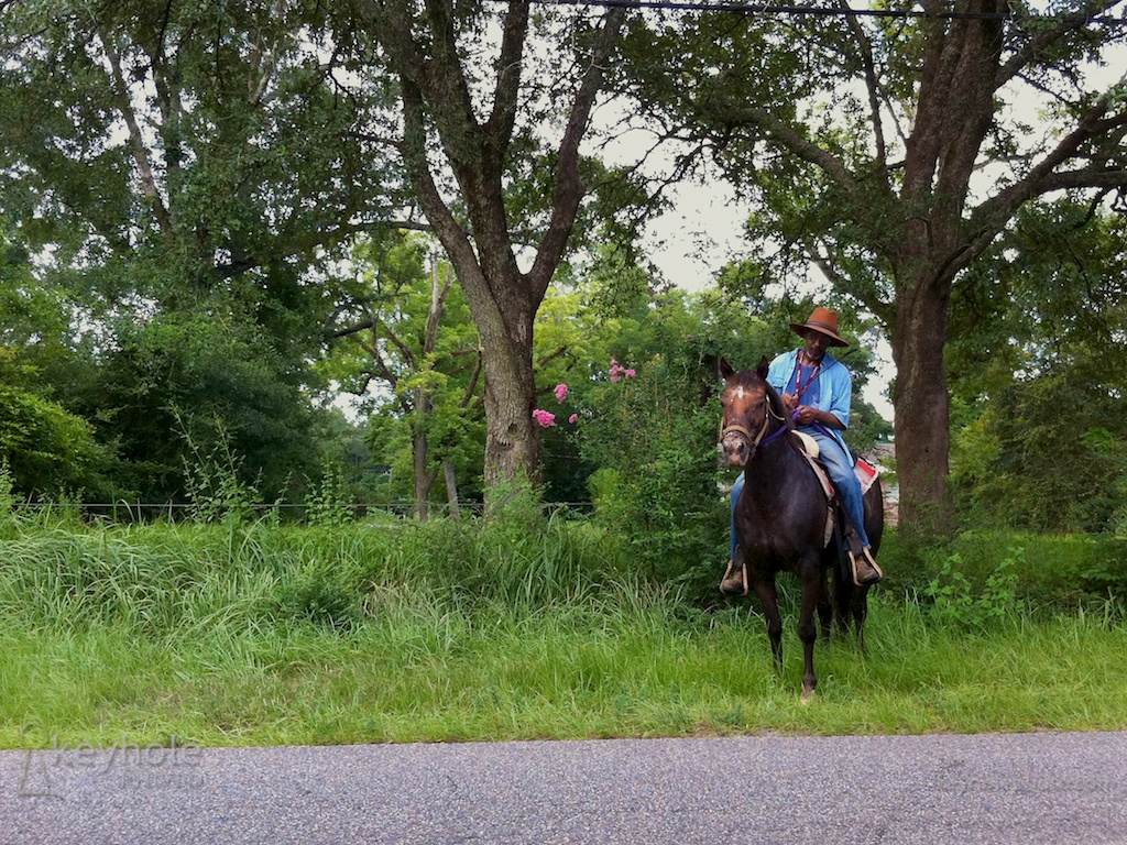 Horseman on Rural Alabama Road