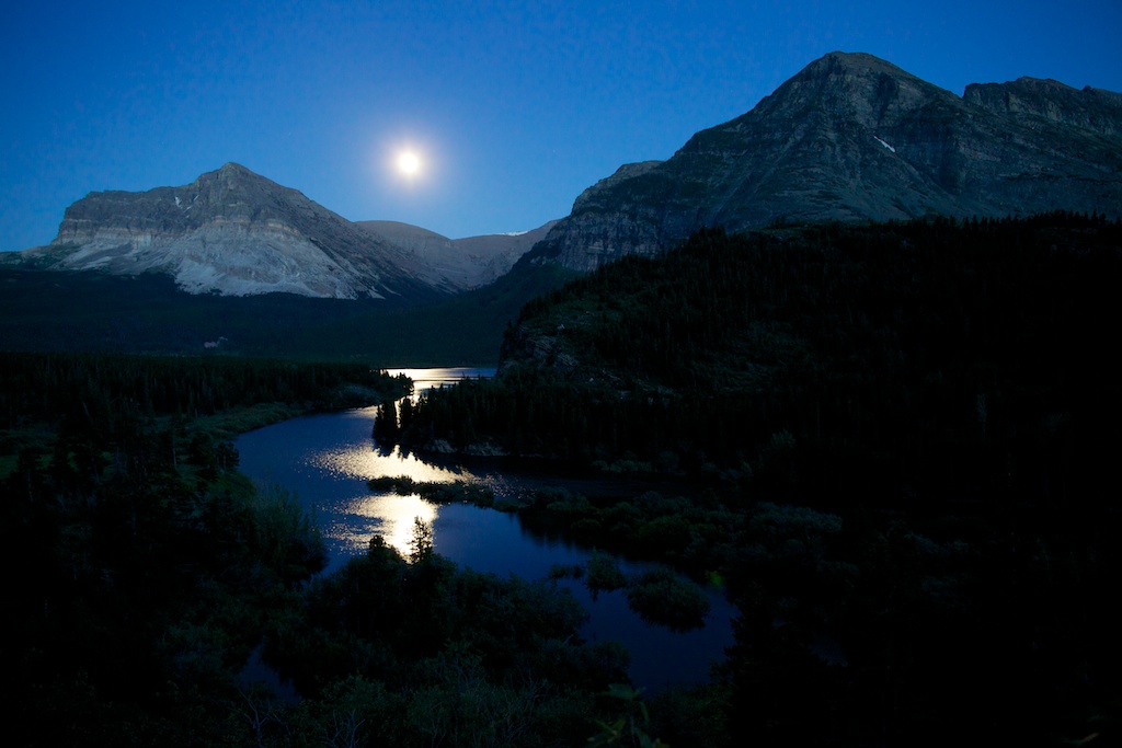 Glacier moon