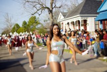 The Northside Merchants parade rolls through Mobile, Ala., Monday, March 7, 2011.
