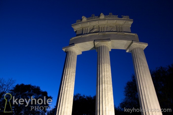 Columns at the University of South Alabama.