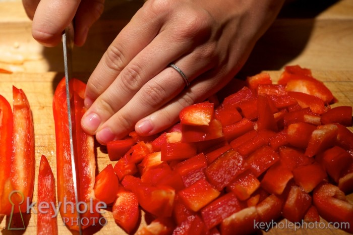 chopped peppers