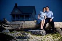 Kristin Rostran and Mark Dunn were photographed for their engagement session at Fort Morgan, in Gulf Shores, Ala., May 2, 2008.