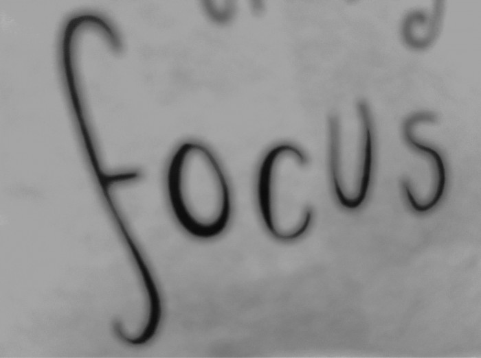 Out of focus word