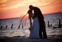 Casey Boswell and Matt Goldey celebrate their wedding with family and friends in Gulf Shores, Ala., September 4, 2010.