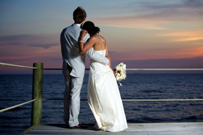 Outdoor Mobile Bay wedding ceremony in Montrose