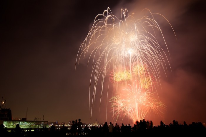 Fireworks Explode Over New Orleans